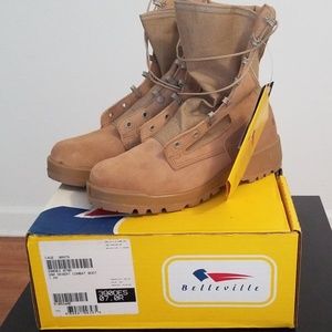 Belleville tan military boots New
